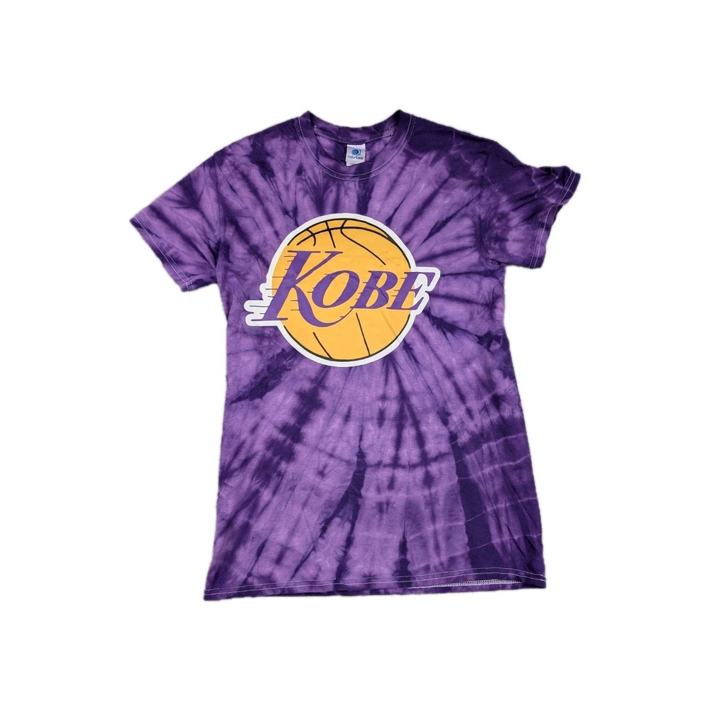 Colortone Kobe Bryant Tie Dye Crewneck Shirt Unisex Size Small‎ Purple Lakers